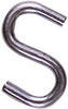 National Hardware Zinc-Plated Silver Steel 1-1/2 in. L Open S-Hook 4 pk