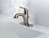 Oak Brook Brushed Nickel 1-Handle Deck 1.2 GPM Mid Arc Bathroom Sink Faucet 4 in.