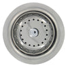 PlumbCraft 3-1/2 in. D Chrome Stainless Steel Basket Strainer Assembly Silver