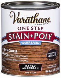 Varathane One Step Semi Gloss Early American Polyurethane Water-Based Stain 1 qt.