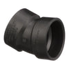 Charlotte Pipe 1-1/2 in. Hub X 1-1/2 in. D Hub ABS 22-1/2 Degree Elbow