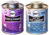 WM Harvey 019550 4 Oz Purple Primer & Wet Set PVC Cement