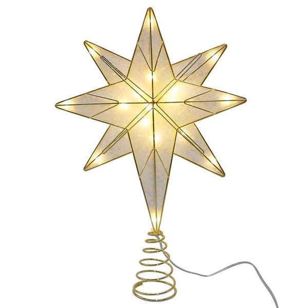 Celebrations LED Warm White Star of Bethlehem Tree Topper 12 in. (Pack of 8)
