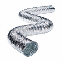 Deflect-O 4 in. W X 96 in. L Metallic Silver Aluminum Dryer Vent (Pack of 6)