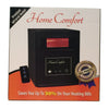 Home Comfort Black Electric Infrared Portable Heater with Remote 1500W 120V 12A 90-Level 5200 BTU - Open Box