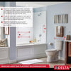 Delta 5 in. L Polished Chrome Stainless Steel Toilet Paper Holder with Assist Bar