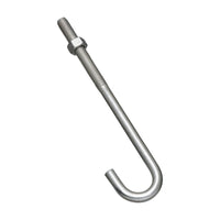 National Hardware Large Zinc-Plated Silver Steel 7 in. L J-Bolt 1 pk