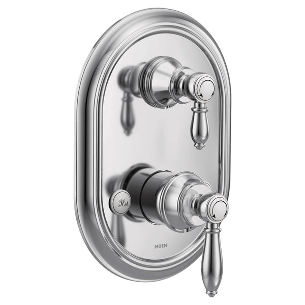 Serie 3 M-CORE cromada con moldura de válvula de transferencia integrada