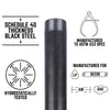 STZ Industries 1-1/2 in. MIP each X 1-1/2 in. D MIP Black Steel 10 in. L Nipple - Deal of The Week