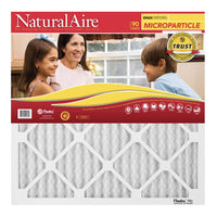NaturalAire 24 in. W x 24 in. H x 1 in. D Synthetic 10 MERV Pleated Microparticle Air Filter (Pack of 6)
