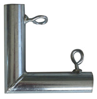 AHC 1 in. Round X 1 in. D FL Galvanized Carbon Steel 5-1/2 in. L Flat Connector - Deal of The Week