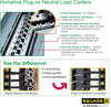 Square D HomeLine 100 amps 120/240 V 20 space 40 circuits Combination Mount Main Breaker Load Center