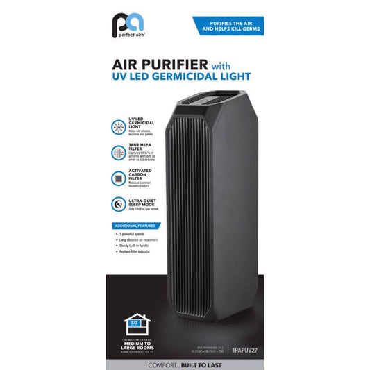 Perfect Aire Carbon True HEPA Air Purifier 222 sq ft