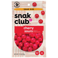Snak Club Cherry Sours Gummi Candy 2.75 oz Bagged (Pack of 12)