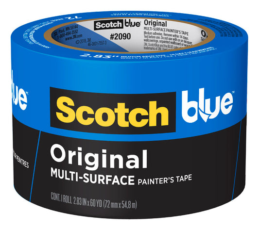 ScotchBlue 2.83 in. W X 60 yd L Blue Medium Strength Original Painter's Tape 1 pk