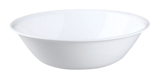 Corelle Livingware White Glass Winter Winter Frost Oven Safe Serving Bowl 2 qt.