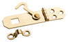 National Hardware Solid Brass Copper Hasp with Hook 2-3/4 L x 3/4 W in.