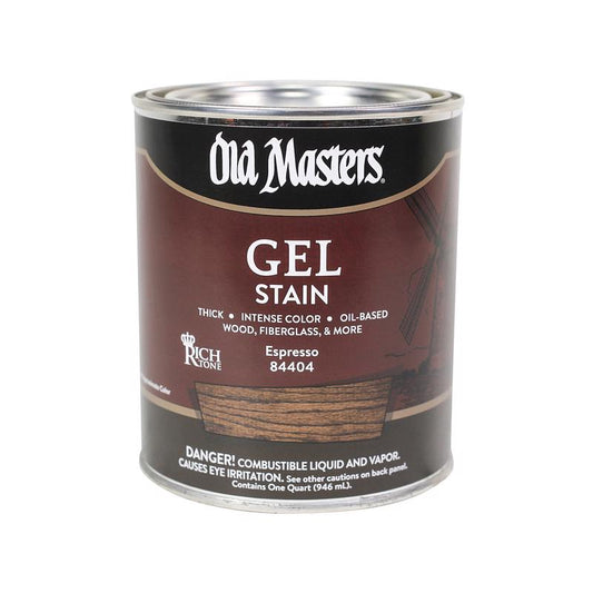 Old Masters Semi-Transparent Espresso Oil-Based Alkyd Gel Stain 1 qt