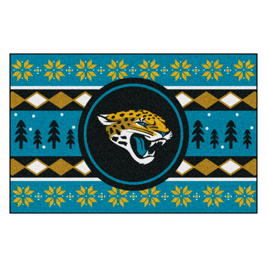 NFL - Jacksonville Jaguars Holiday Sweater Rug - 19in. x 30in.