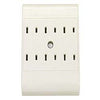 Leviton C21-49687-00I Ivory Six Outlet Plug-In Outlet Adapter (Pack of 5)
