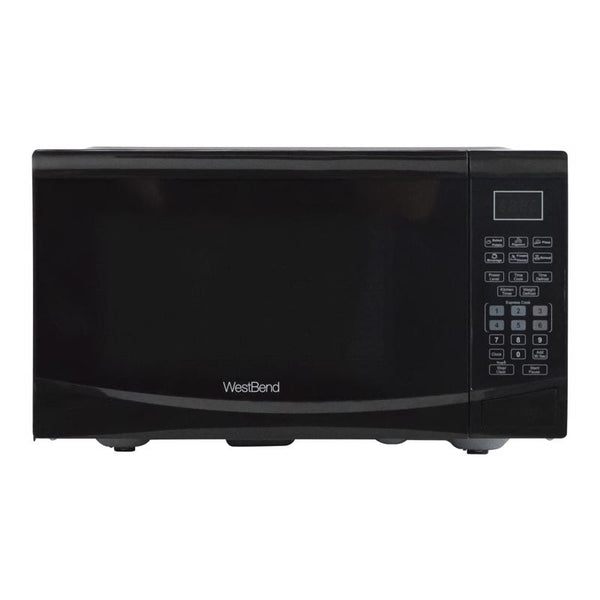 Microondas West Bend de 0,9 pies cúbicos, color negro, 900 W