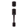 Kwikset Prescott Venetian Bronze Entry Handleset 1-3/4 in.