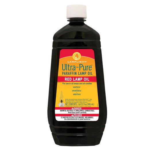 Lamplight Farms Ultra Pure Clean Burn Lamp Oil Red 32 oz (Pack of 12)