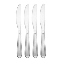 Cambridge Malibu Silver Stainless Steel Flatware Dinner Knife Set 4 pc