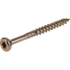 Hillman Power Pro No. 8 X 2 in. L Star Yellow Zinc Wood Screws 1 lb 165 pk