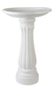 Union Products White Plastic 25 in. Bird Bath (Pack of 6)