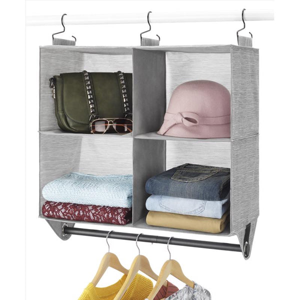 Organizador de armario de tela Whitmor de 28.38 in. de alto X 11 in. de ancho X 24 in. de largo - Oferta de la semana