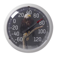 Taylor Eagle Dial Thermometer Plastic Multicolored 13.25 in. (Pack of 4)