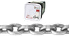 Campbell 1/4 in. Oval Link Carbon Steel Grade 43 High Test Chain 1/4 in. D X 100 ft. L