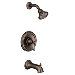Oil rubbed bronze Posi-Temp(R) tub/shower