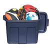 Rubbermaid Roughneck 18 gal Navy Storage Box 16.375 in. H X 15.875 in. W X 23.875 in. D Stackable (Pack of 6)