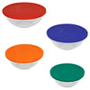 Pyrex Smart essentials 1, 1.5, 2.5, 4 Glass Assorted Mixing Bowl Set 8 pc. (Pack of 2)
