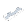 Simpson Strong-Tie ZMax 11 in. H X 1.55 in. W 18 Ga. Galvanized Steel Stringer Connector (Pack of 25)