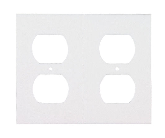 M-D White Foam Wall Plate Sealers 6 pk
