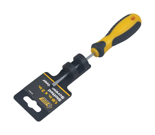 Steel Grip 1/8 in. X 3 in. L Slotted Screwdriver 1 pc