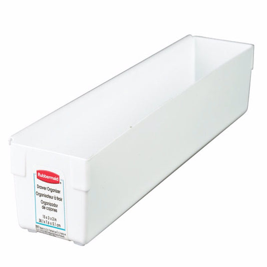 Rubbermaid 2 in. H x 3 in. W x 15 in. L White Plastic Drawer Organizer (Pack of 12)