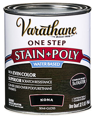 Rust-Oleum Varathane Semi-Gloss Kona Water-Based Acrylic Modified Urethane 1 qt.