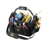 CLC Tech Gear 8.5 in. W X 11.5 in. H Polyester Lighted Tool Bag 22 pocket Black 1 pc