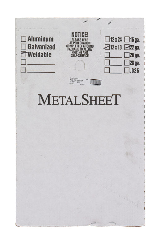 Boltmaster 12 in. Uncoated Steel Weldable Sheet (Pack of 5).