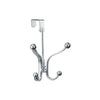 iDesign York Lyra 8-1/2 in. H X 5-1/2 in. W X 4-1/2 in. L Chrome Over-the-Door Hook Silver