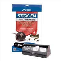 JT Eaton Stick-Em Pro Series Bigfoot Extra Large Glue Board Trap For Insects/Rodents/Snakes 4 pk (Pack of 12)