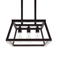 Feit Matte Black 3 lights Chandelier