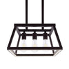 Feit Matte Black 3 lights Chandelier