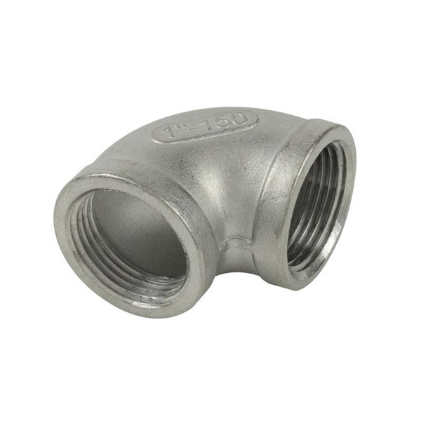B&K Proline 1-1/2 in. FIP in. X 1-1/2 in. D FIP Stainless Steel 90 Degree Elbow