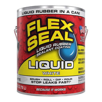 Flex Seal Family of Products Flex Seal White Liquid Rubber Sealant Coating 128 fl. oz. (Pack of 2)