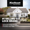 Kwikset Tylo Polished Brass Entry Lockset 1-3/4 in. (Pack of 3)